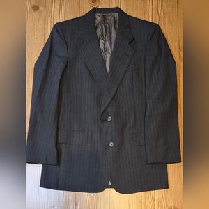 Christian Dior Monsieur Jacobsons Charcoal Grey Pinestripe Mens Suit Blazer